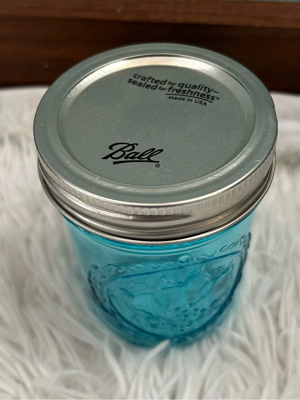 Ball Blue Regular Mouth Jelly Mason Jar Heritage Collection  New, never used.